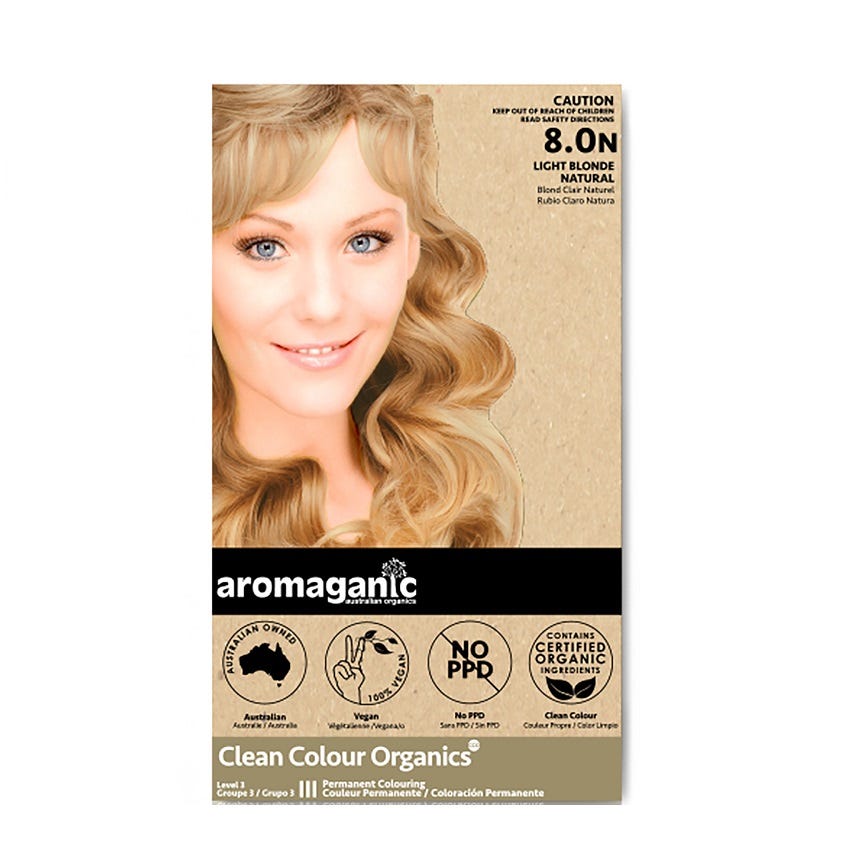 8.0N Light Blonde Hair Colour - Health 2000
