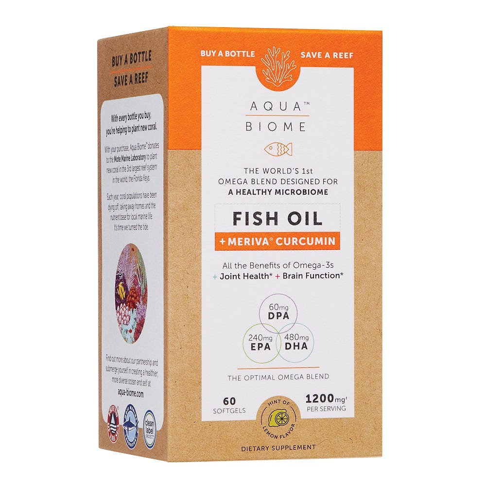 Aqua Biome Fish Oil Meriva Curcumin - Health 2000