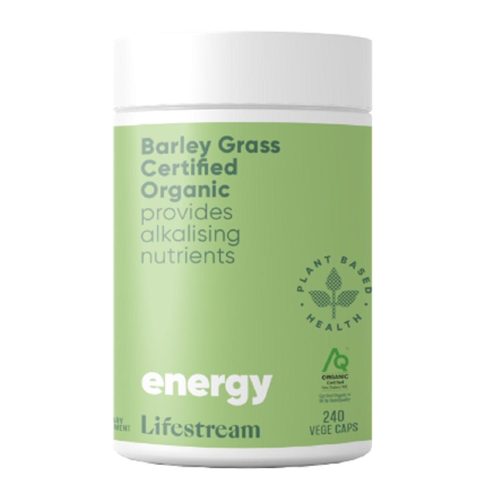 Barley Grass Certified Organic Capsules - Health 2000