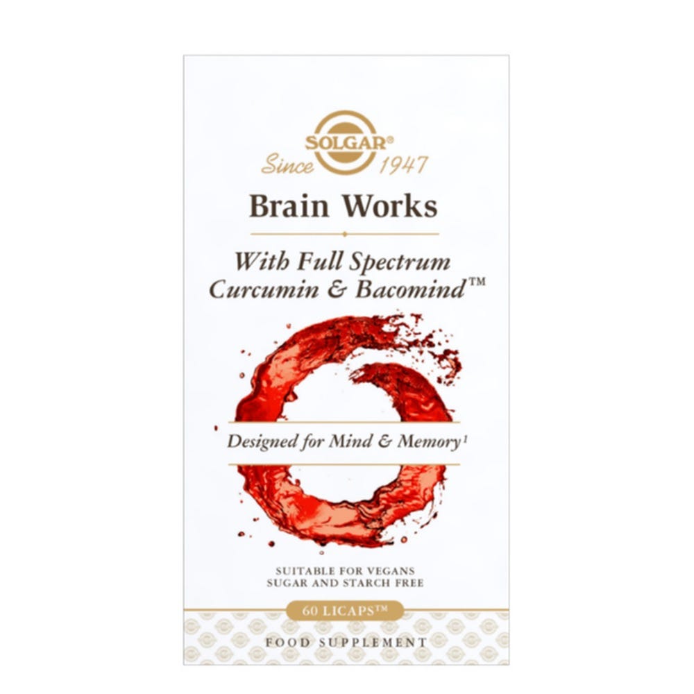 Brain Works With Full Spectrum Curcumin & BacoMind - Health 2000