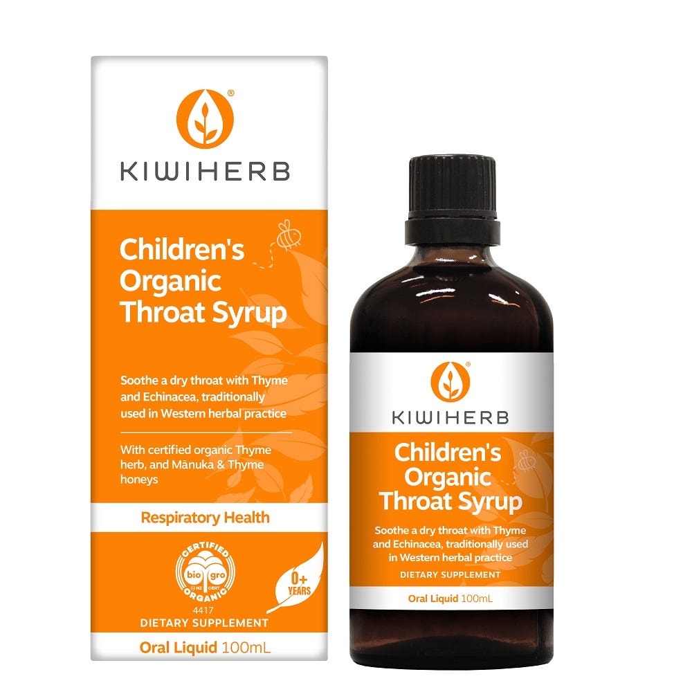 Children's Organic Throat Syrup - Health 2000