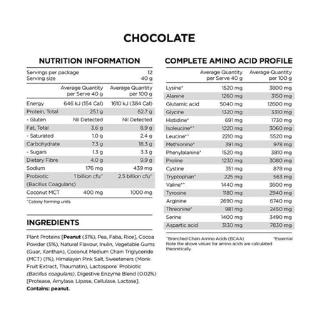 Peanut Protein - Chocolate - Health 2000