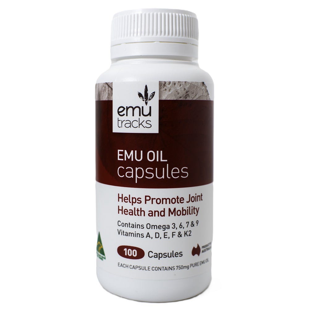 Emu Oil 750mg Capsules - Health 2000