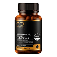 GO Vitamin D3 1,000IU Plus with Vitamin C & Zinc - Health 2000