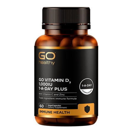 GO Vitamin D3 1,000IU Plus with Vitamin C & Zinc - Health 2000