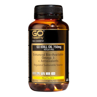 GO Krill Oil 750mg - Reflux Free - Health 2000