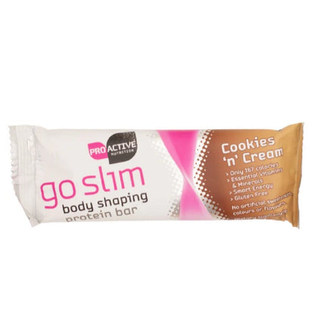 Go Slim Body Shaping Protein Bar - Cookies and Cream - Health 2000