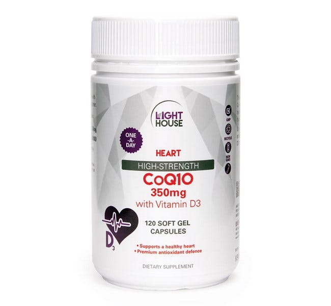 CoQ10 350mg with Vitamin D3 - Health 2000