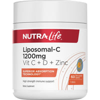 Liposomal-C 1200mg Vit C + D + Zinc - Health 2000
