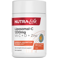 Liposomal-C 1200mg Vit C + D + Zinc - Health 2000