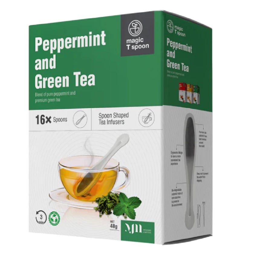 Infuser Spoon - Peppermint and Green Tea - Health 2000
