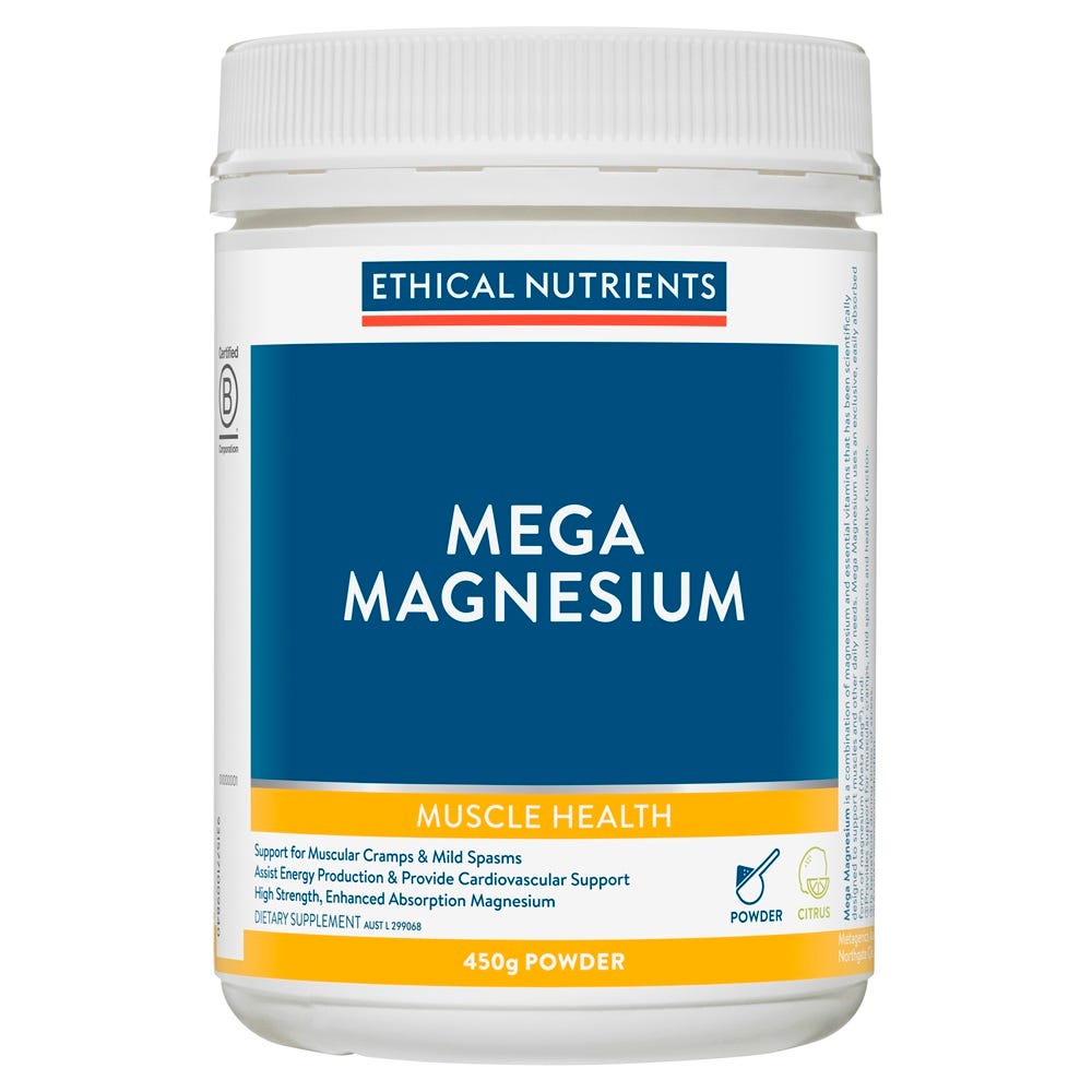 Mega Magnesium Powder - Citrus - Health 2000