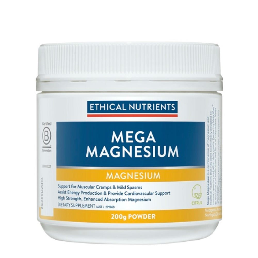 Mega Magnesium Powder - Citrus - Health 2000
