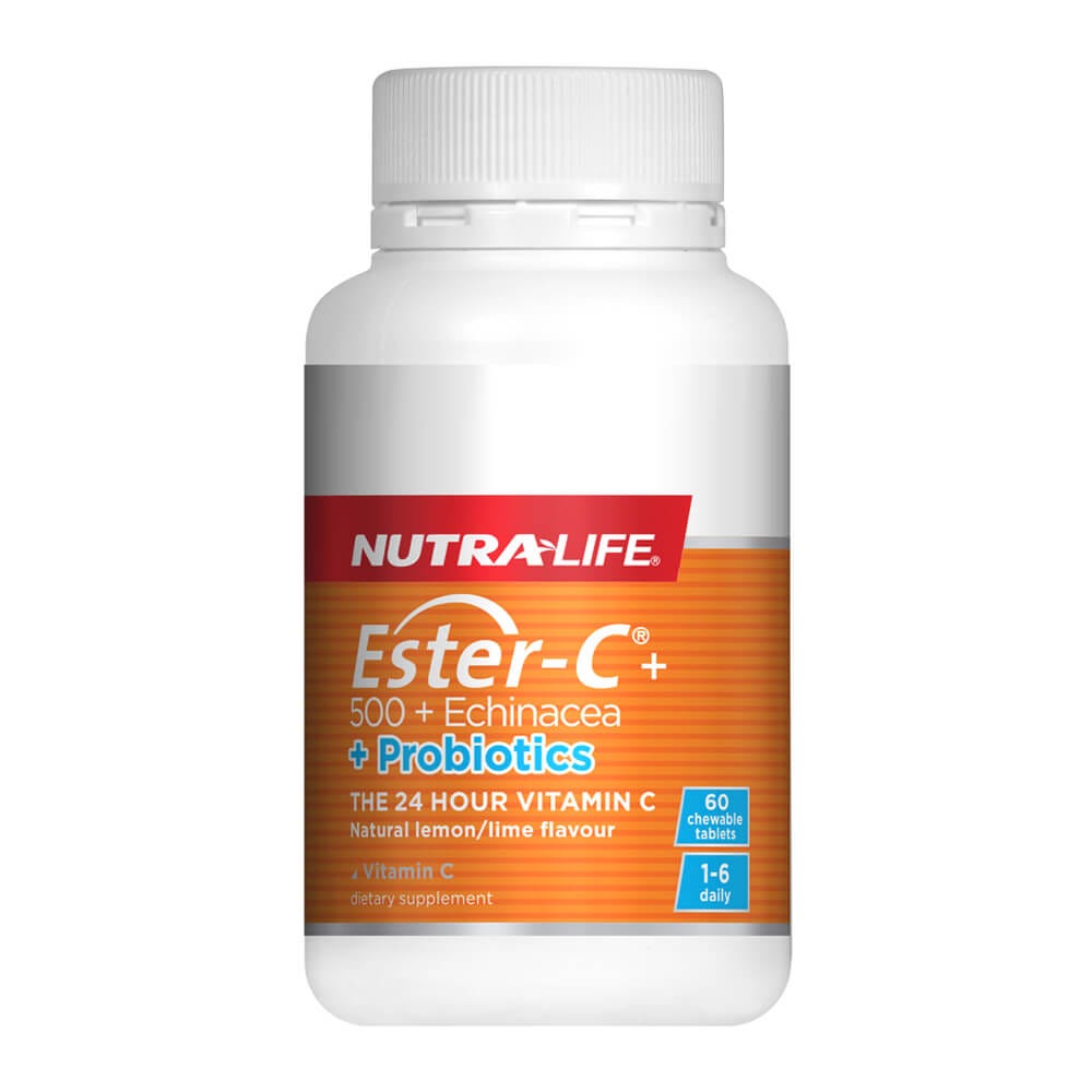 Ester-C 500mg with Echinacea + Probiotics - Health 2000