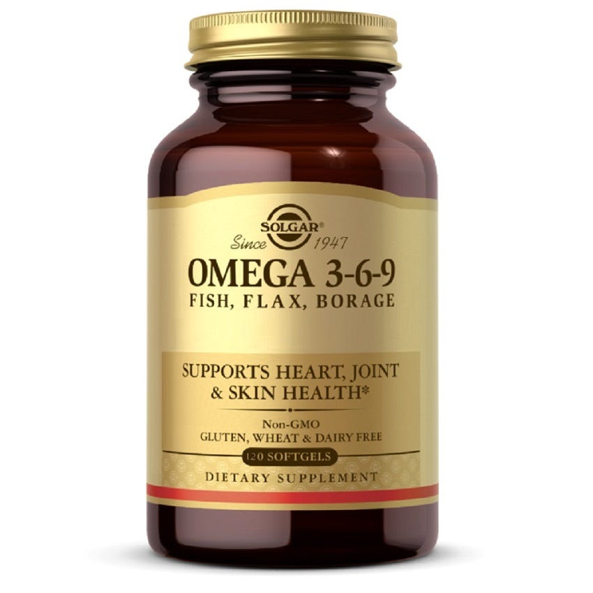 Omega 3-6-9, Fish, Flax, Borage - Health 2000